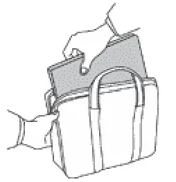 Lenovo ThinkPad X1 Fold Gen 1 Carry your computer carefully Image