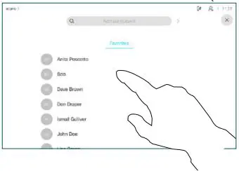 CISCO Webex Room Series Touch Controller User Guide - Locate whom to call, in the usual way