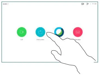 CISCO Webex Room Series Touch Controller User Guide - Share Content Outside Calls