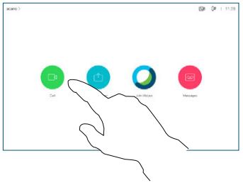 CISCO Webex Room Series Touch Controller User Guide - Tap the green Call button