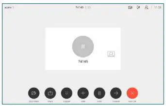 CISCO Webex Room Series Touch Controller User Guide - This new call will now be added to the existing, creating a conference