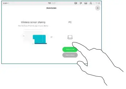 CISCO Webex Room Series Touch Controller User Guide - To discontinue the preview, tap Stop preview
