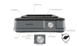 SIMPLE LIVING PRODUCTS SLP-SG-001 Indoor Smokeless -Simple Living Products