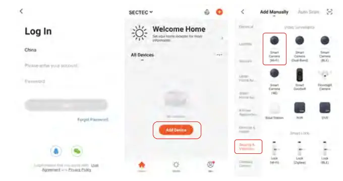 tuya P20S Solar Battery Powered PTZ Alert Camera- MOBILE DEVICE