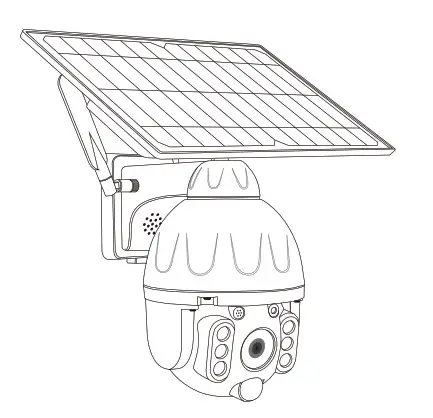 tuya P20S Solar Battery Powered PTZ Alert Camera