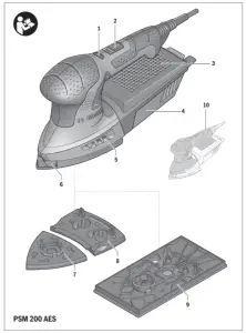 BOSCH PSM 200 AES Corner - fig 1