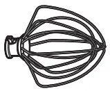 KitchenAid K45 Series 4 5 Qurts Tilt Head Stand Mixer - WHIPPING