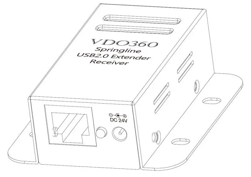 VDO360 VUSBEXT U Springline USB 2 0 Extender- connected to the PC