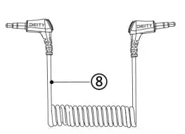 DEITY V-Mic D4 Mini Ultracompact Camera-Mount Shotgun Microphone User Manual - 3.5mm TRS coiled audio cable