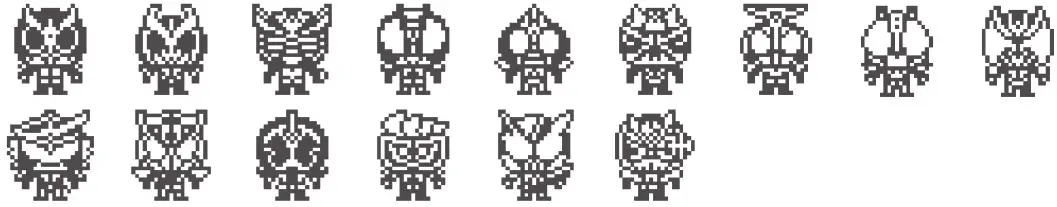 BANDAI 353378673177 Tamagotchi X Kamen Rider 50th Anniversary - Heisei era MASKED RIDER