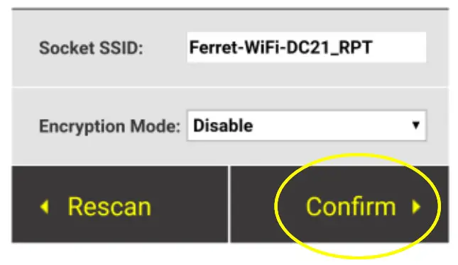 FERRET CFWF50S Sweeps Wireless Inspection Camera- Confirm