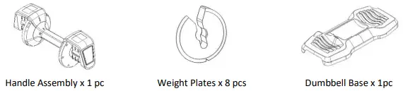 Dumbbells MS282641AAB Adjustable Dumbbell 3