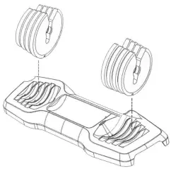 Dumbbells MS282641AAB Adjustable Dumbbell 4