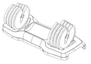 Dumbbells MS282641AAB Adjustable Dumbbell 5