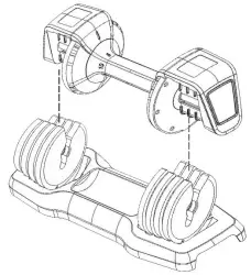 Dumbbells MS282641AAB Adjustable Dumbbell 6