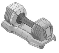 Dumbbells MS282641AAB Adjustable Dumbbell 8