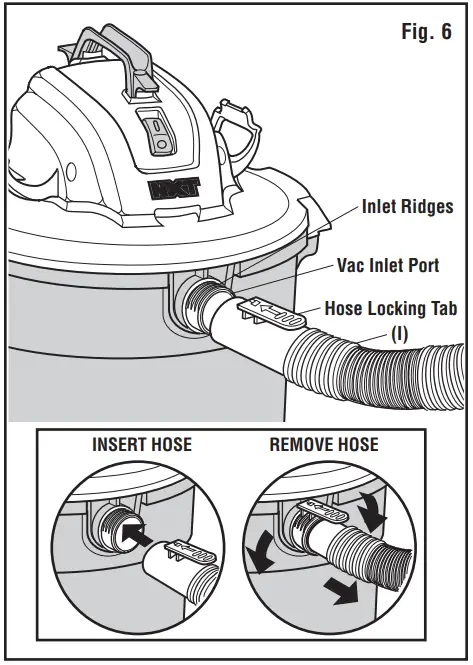 RIDGID HD16400 6 U S  GALLON 60 Liter Wet Dry VAC - fig6