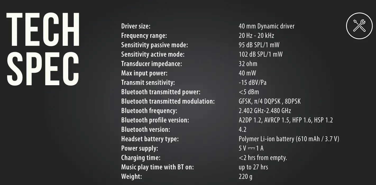 JBL TUNE 700BT TECH SPEC