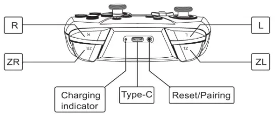 YCCTEAM YCC SW4007 Wireless Pro Gaming Controller - Diagram 2