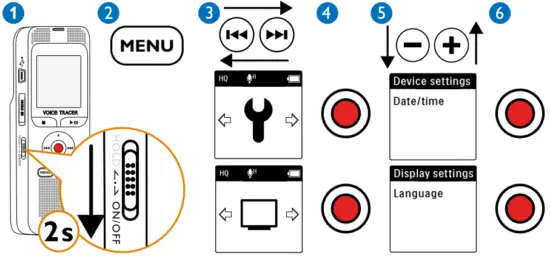 Battery Installation And Power ON/OFF