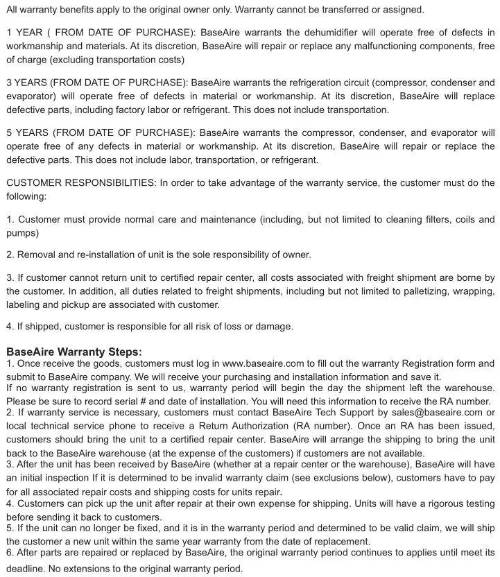 base aire AirWerx - Spare Parts