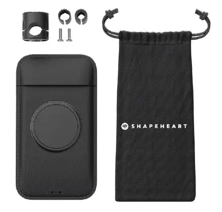 SHAPEHEART Scooter Bundle Magnetic Mirror Smartphone Holder FIG 1