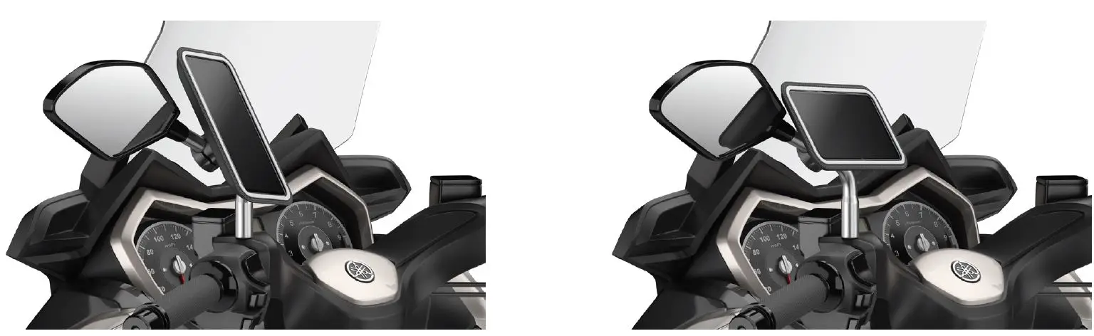 SHAPEHEART Scooter Bundle Magnetic Mirror Smartphone Holder FIG 4