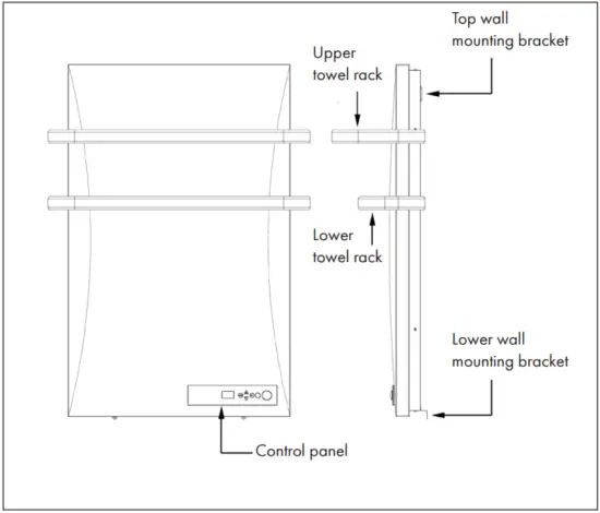 KLARSTEIN 10032994 Hot Spot Wave Towel Warmer - FIG 1