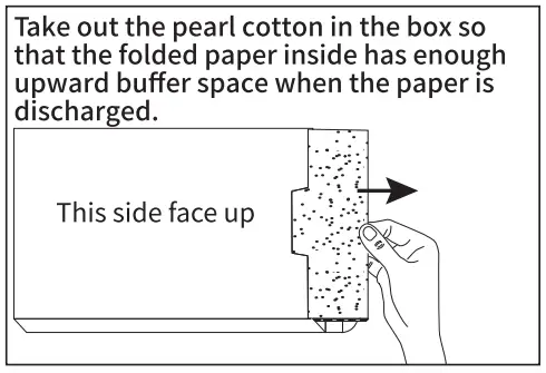 Folding paper installation guide