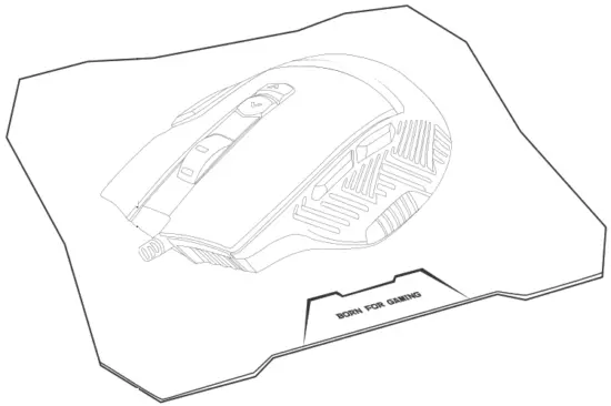 MARVO M355+G1 7200DPI Gaming Mouse Combo