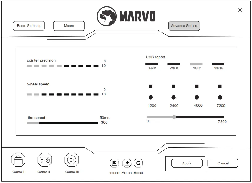 MARVO M355+G1 7200DPI Gaming Mouse Combo - Fig 3