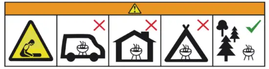 BLAUPUNKT GC201 Foldable Grill Instruction - Icon