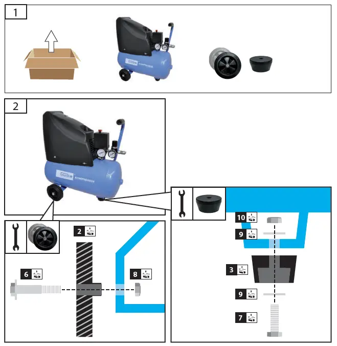 Gude 50111 Oil-Free Compressor-fig2