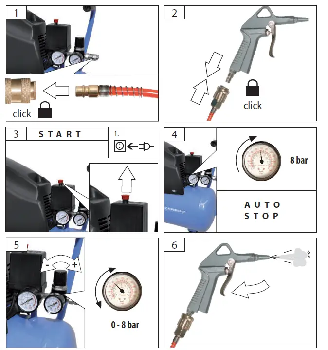 Gude 50111 Oil-Free Compressor-fig3