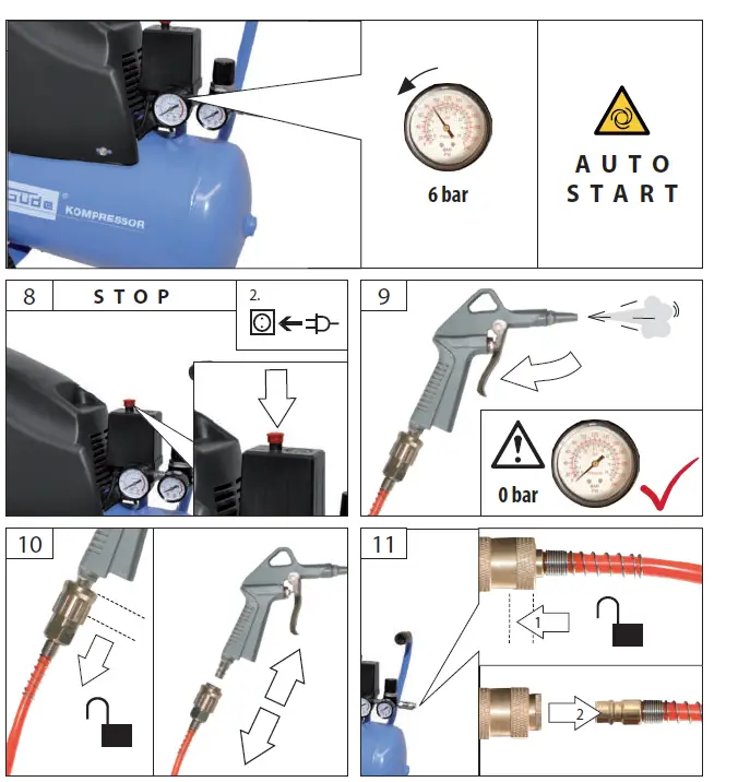 Gude 50111 Oil-Free Compressor-fig4