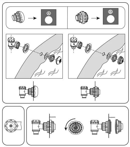 Connection valve assembly