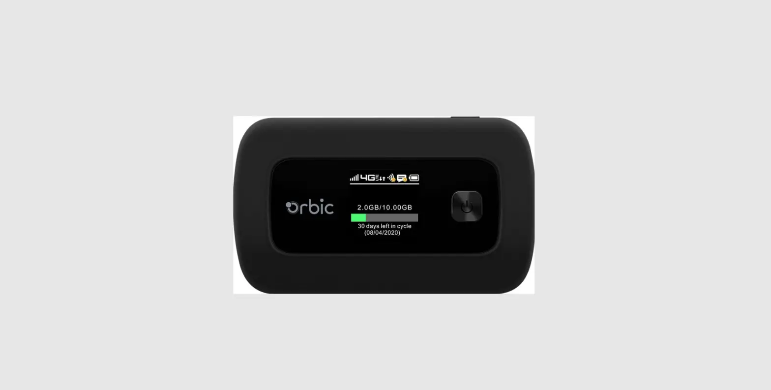 Verizon Rc400lx Exclusive Orbic Speed Mobile Hotspot User Guide