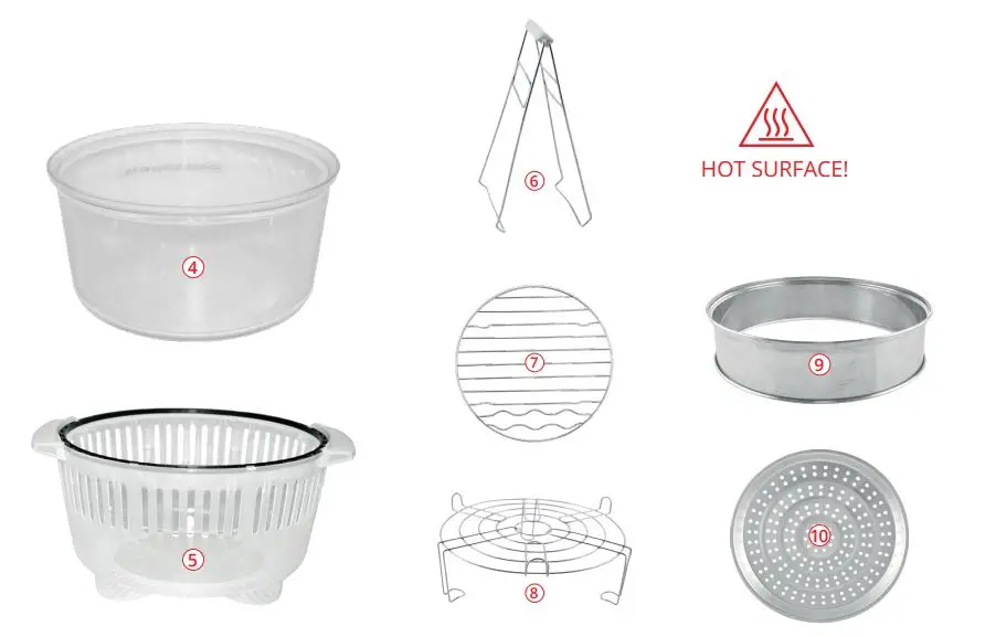 SQ professional BLITZ 12+5L Halogen Oven Installation Guide - FEATURES