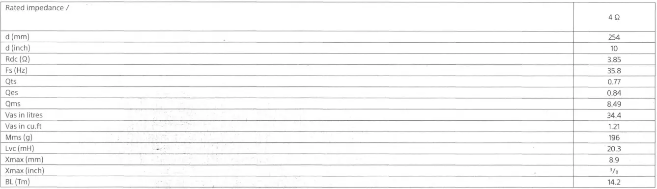 SONY XS-W124ES Subwoofer 11