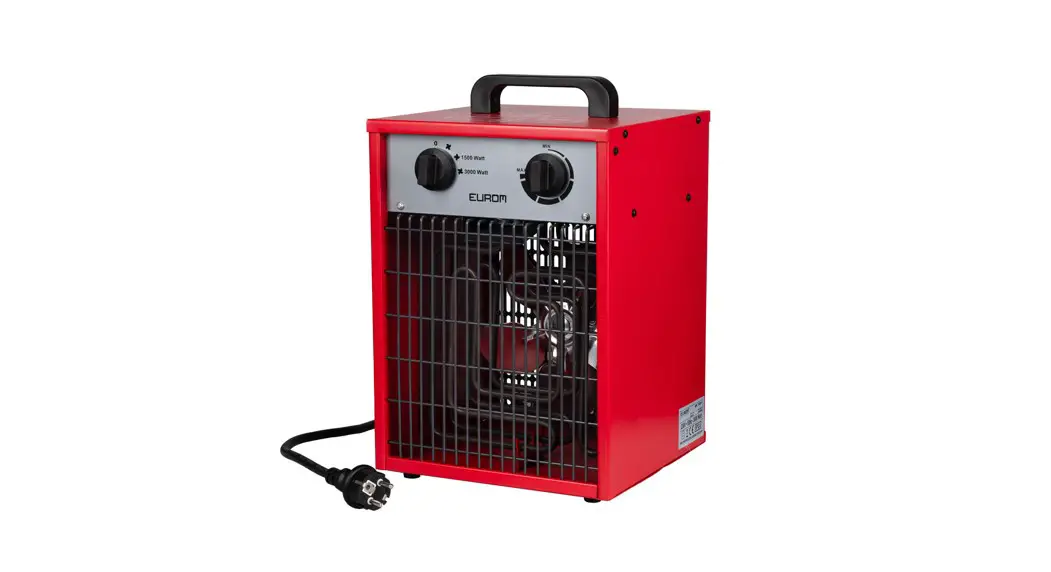 Eurom Ek3001 Electrical Fan Heater Instruction Manual