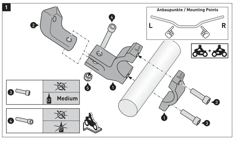 SW-MOTECH HPR.00.220.15900 B BBSTORM Handguard Kit for Triumph Tiger 900 - Figure 1