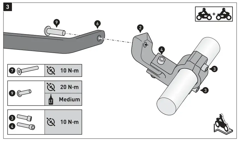 SW-MOTECH HPR.00.220.15900 B BBSTORM Handguard Kit for Triumph Tiger 900 - Figure 3