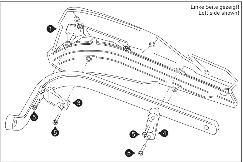 SW-MOTECH HPR.00.220.23400 B Kobra Handguard Mounting Kit - Figure 6