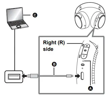Panasonic Digital Wireless Stereo Headphones Owner’s Manual - Connect this unit to a computer using the USB