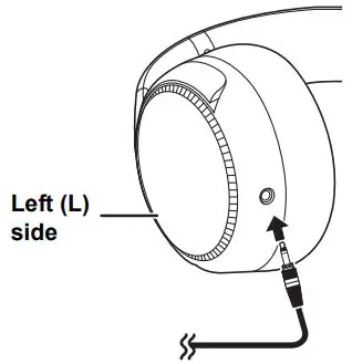 Panasonic Digital Wireless Stereo Headphones Owner’s Manual - Using the detachable cord