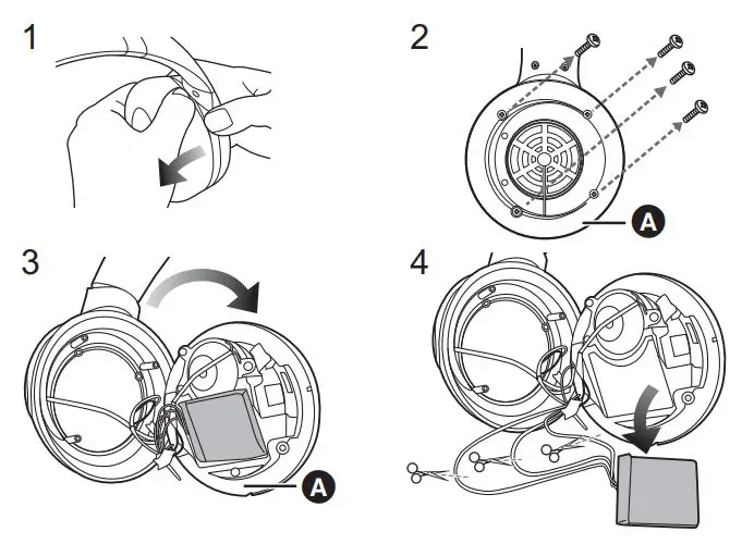 Panasonic Digital Wireless Stereo Headphones Owner’s Manual - disposing of the battery