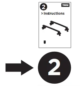 THULE 145273 Toyota 80 Series Harrier Roof Carrier Mounting Kit - fig5