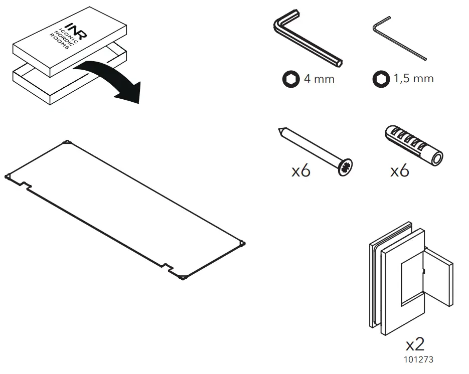 INR-ARC19 ARC 19 Original Shower Wall - Fig 2