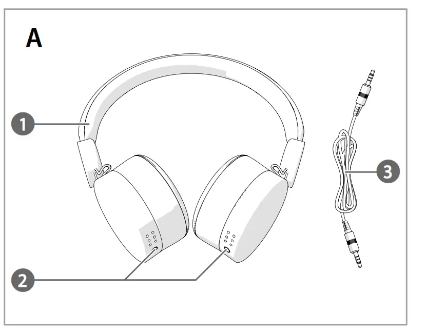 nedis HPWD410xxx On-ear Headphones - Fig 2