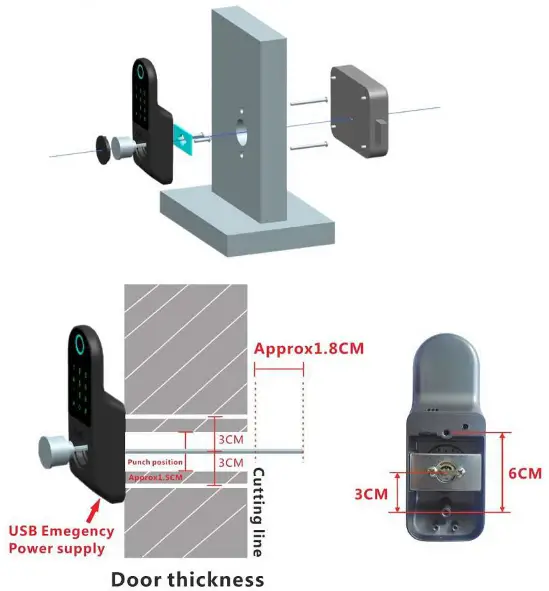 tuya Smart WiFi Lock with Fingerprint fig2